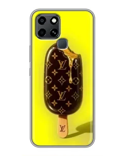 Чехол для Infinix Smart 6 с картинкой «Мороженое от LV»