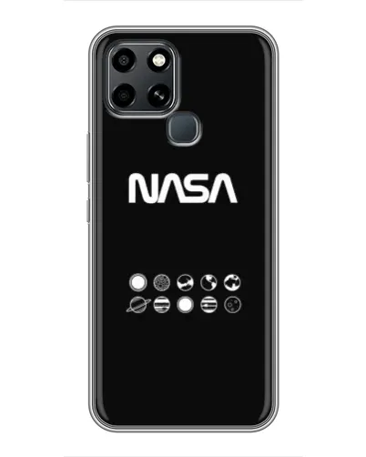 Чехол для Infinix Smart 6 с картинкой «NASA — технический принт» Чехол для Infinix Smart 6 с картинкой «NASA — технический принт»