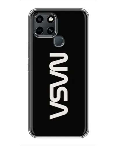 Чехол для Infinix Smart 6 с картинкой «NASA — вертикальный логотип» Чехол для Infinix Smart 6 с картинкой «NASA — вертикальный логотип»