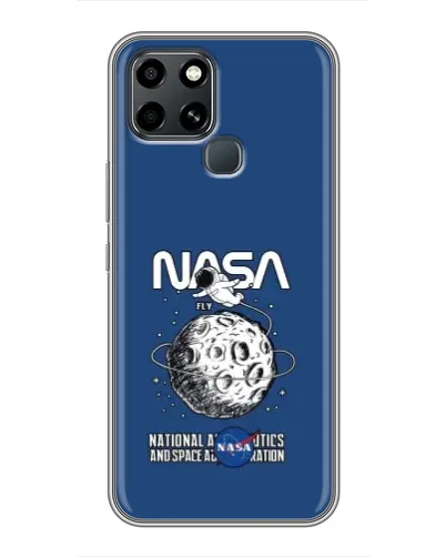 Чехол для Infinix Smart 6 с картинкой «NASA — лунная миссия» Чехол для Infinix Smart 6 с картинкой «NASA — лунная миссия»