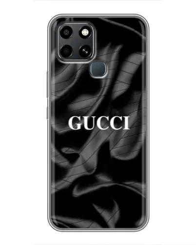 Чехол для Infinix Smart 6 с картинкой «Gucci — шелковые волны»