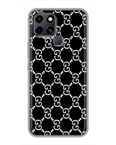 Чехол для Infinix Smart 6 с картинкой «Gucci — сетчатый паттерн»