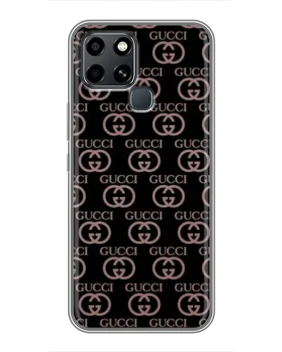 Чехол для Infinix Smart 6 с картинкой «Классическая монограмма Gucci»