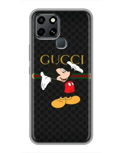 Чехол для Infinix Smart 6 с картинкой «Микки Маус Gucci»