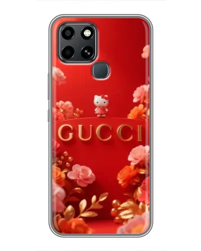 Чехол для Infinix Smart 6 с картинкой «Gucci — золотой сад»