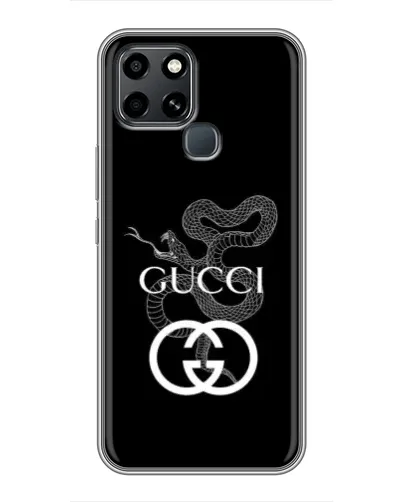Чехол для Infinix Smart 6 с картинкой «Gucci — серебряная змея»