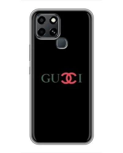 Чехол для Infinix Smart 6 с картинкой «Gucci — красный градиент»