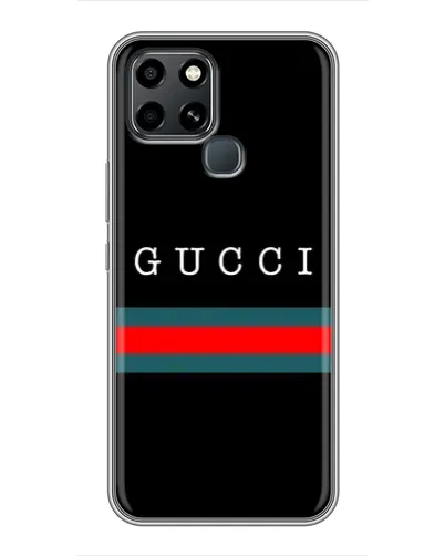 Чехол для Infinix Smart 6 с картинкой «Gucci — красный пояс»