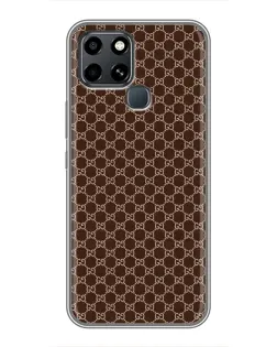 Чехол для Infinix Smart 6 с картинкой «Gucci — шоколадная сетка»