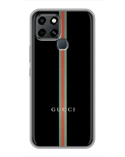 Чехол для Infinix Smart 6 с картинкой «Gucci — строгая линия»
