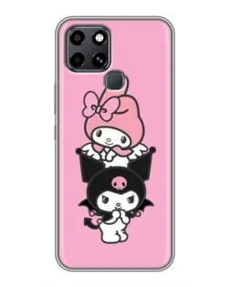Чохол для Infinix Smart 6 з картинкою «My Melody та Kuromi»