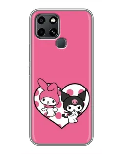 Чохол для Infinix Smart 6 з картинкою «Kuromi та My Melody»
