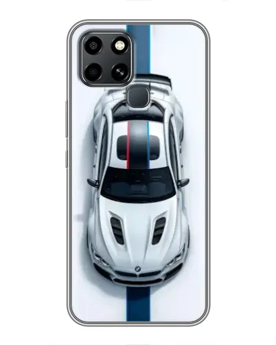 Чехол для Infinix Smart 6 с картинкой «Вид сверху — BMW M»