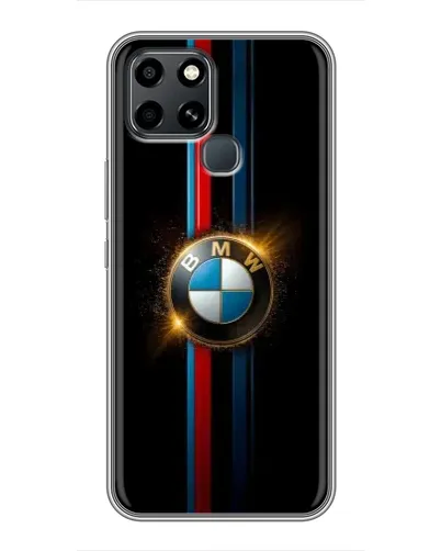 Чехол для Infinix Smart 6 с картинкой «BMW M-Power неон»