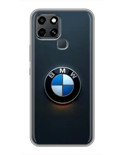 Чехол для Infinix Smart 6 с картинкой «Логотип BMW — минимализм»