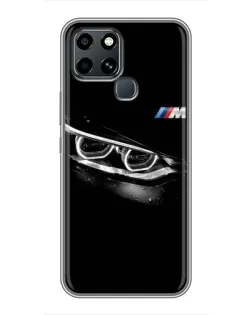 Чехол для Infinix Smart 6 с картинкой «BMW — взгляд тигра»