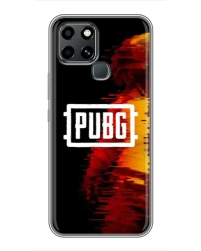 Чехол для Infinix Smart 6 с картинкой «Яркий логотип PUBG»