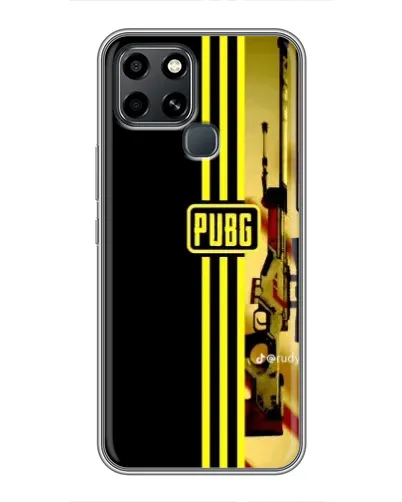 Чехол для Infinix Smart 6 с картинкой «PUBG — камуфляжный шлем»