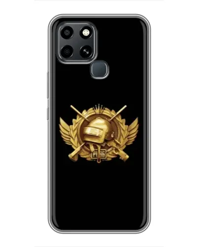 Чехол для Infinix Smart 6 с картинкой «PUBG — оранжевый градиент»