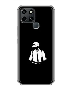 Чехол для Infinix Smart 6 с картинкой «PUBG — белый шлем» Чехол для Infinix Smart 6 с картинкой «PUBG — белый шлем»
