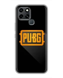 Чехол для Infinix Smart 6 с картинкой «PUBG — рамка лого» Чехол для Infinix Smart 6 с картинкой «PUBG — рамка лого»