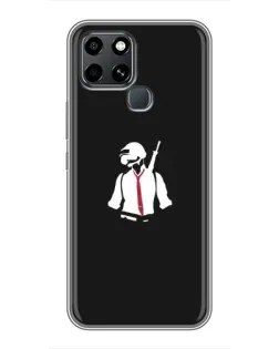 Чехол для Infinix Smart 6 с картинкой «PUBG — силуэт воина» Чехол для Infinix Smart 6 с картинкой «PUBG — силуэт воина»