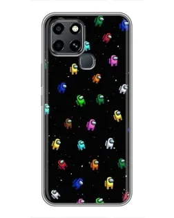 Чехол для Infinix Smart 6 с картинкой «Экипаж Among Us»