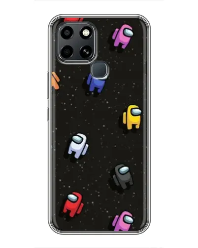 Чехол для Infinix Smart 6 с картинкой «Космический паттерн Among Us» Чехол для Infinix Smart 6 с картинкой «Космический паттерн Among Us»