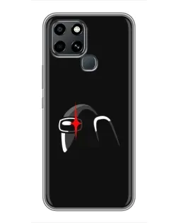 Чехол для Infinix Smart 6 с картинкой «Among Us шлем»