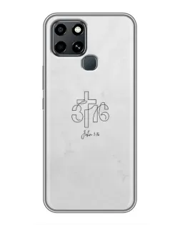 Чехол для Infinix Smart 6 с картинкой «Иоанна 3:16 Крест» Чехол для Infinix Smart 6 с картинкой «Иоанна 3:16 Крест»