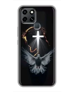 Чехол для Infinix Smart 6 с картинкой «Голубь и Свет»