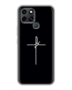 Чехол для Infinix Smart 6 с картинкой «Тонкий крест»
