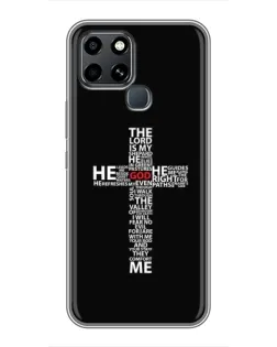 Чехол для Infinix Smart 6 с картинкой «Текстовый крест»