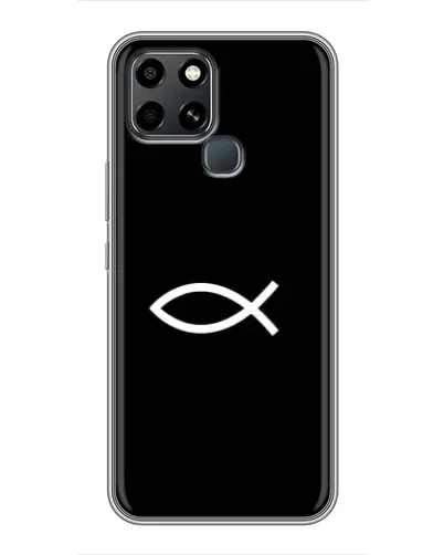 Чехол для Infinix Smart 6 с картинкой «Символ рыбы Jesus» Чехол для Infinix Smart 6 с картинкой «Символ рыбы Jesus»