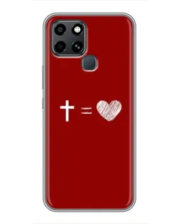 Чехол для Infinix Smart 6 с картинкой «Уравнение любви»