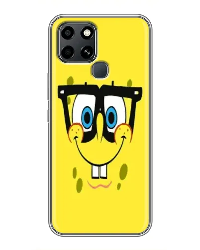Чехол для Infinix Smart 6 с картинкой «Минималистичный Спанч Боб» Чехол для Infinix Smart 6 с картинкой «Минималистичный Спанч Боб»