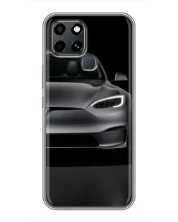 Чехол для Infinix Smart 6 с картинкой «Tesla Model S Look»