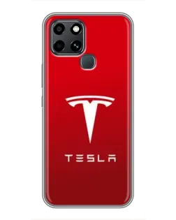Чехол для Infinix Smart 6 с картинкой «Tesla Red Classic»