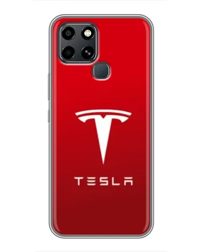 Чохол для Infinix Smart 6 з картинкою «Tesla Red Classic»