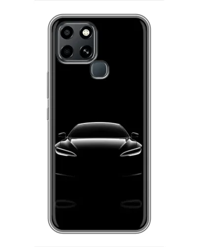 Чохол для Infinix Smart 6 з картинкою «Силует Tesla Night»