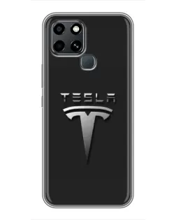 Чохол для Infinix Smart 6 з картинкою «Сталевий логотип Tesla» Чохол для Infinix Smart 6 з картинкою «Сталевий логотип Tesla»