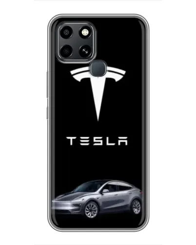 Чохол для Infinix Smart 6 з картинкою «Tesla Model Y»