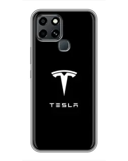 Чохол для Infinix Smart 6 з картинкою «Tesla White Logo» Чохол для Infinix Smart 6 з картинкою «Tesla White Logo»