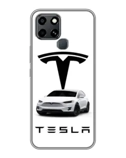 Чохол для Infinix Smart 6 з картинкою «Tesla White Style» Чохол для Infinix Smart 6 з картинкою «Tesla White Style»