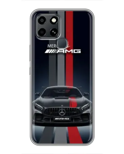 Чехол для Infinix Smart 6 с картинкой «Mercedes — белый карбон» Чехол для Infinix Smart 6 с картинкой «Mercedes — белый карбон»