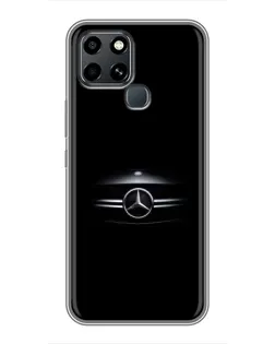 Чехол для Infinix Smart 6 с картинкой «Mercedes — абстрактные линии»