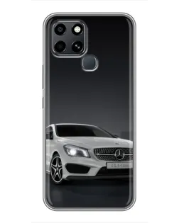 Чехол для Infinix Smart 6 с картинкой «Mercedes AMG GT Silver»