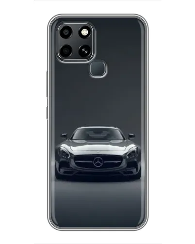 Чехол для Infinix Smart 6 с картинкой «Mercedes на черном» Чехол для Infinix Smart 6 с картинкой «Mercedes на черном»