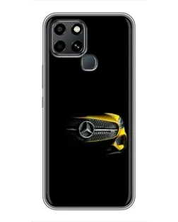 Чехол для Infinix Smart 6 с картинкой «Mercedes — ретро стиль»