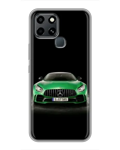 Чехол для Infinix Smart 6 с картинкой «Mercedes — неоновый лого» Чехол для Infinix Smart 6 с картинкой «Mercedes — неоновый лого»